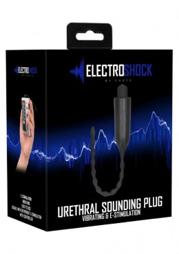 Elektrostymulator BDSM Vibrating Urethral Sounding - Black