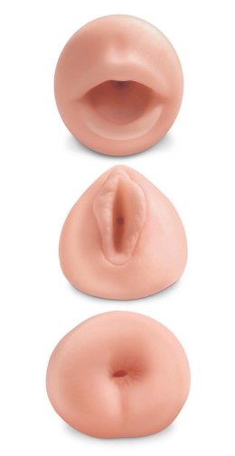 Zestaw masturbator x3 wagina cipka anal usta sex