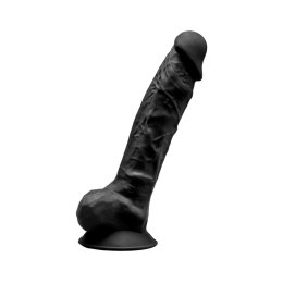 Duży gruby czarny żylasty penis z przyssawką 20cm