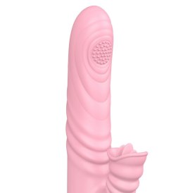 Wibrator posuwisty z sex masażerem 20 trybów 23cm