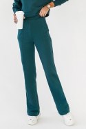 Zielone spodnie dresowe z przeszyciami Lamia