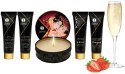 Olejek do masażu żel świeca Shunga truskawka/szamp